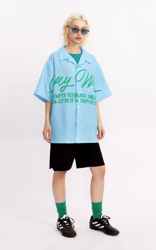 EMPTY REFERENCE Slogan Short Sleeve Shirt