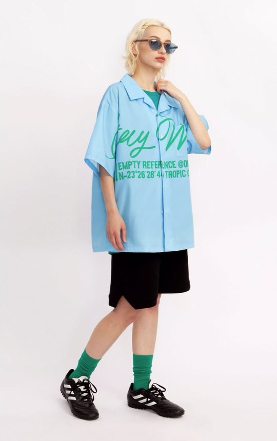EMPTY REFERENCE Slogan Short Sleeve Shirt