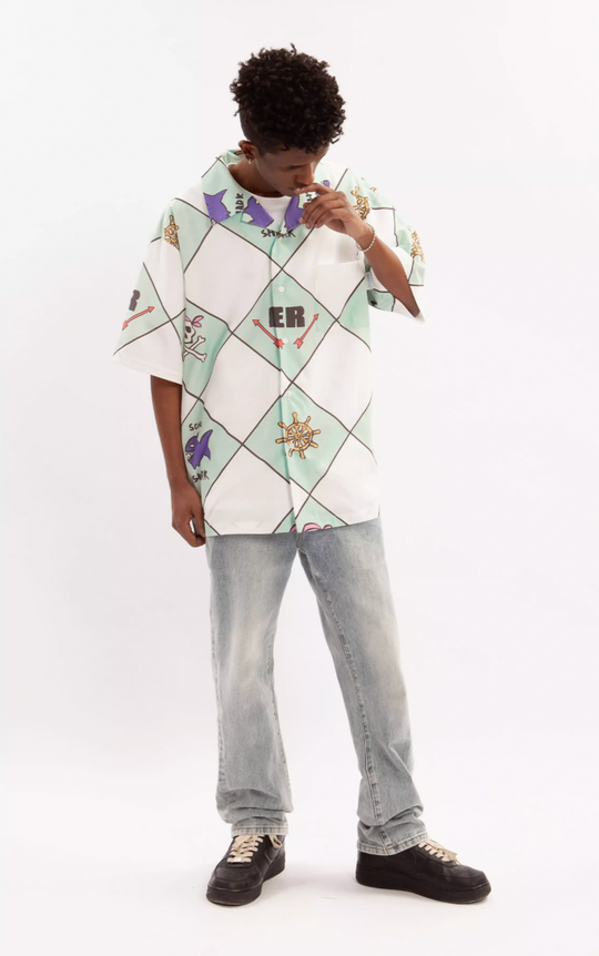 EMPTY REFERENCE Shark Short Sleeve Shirt