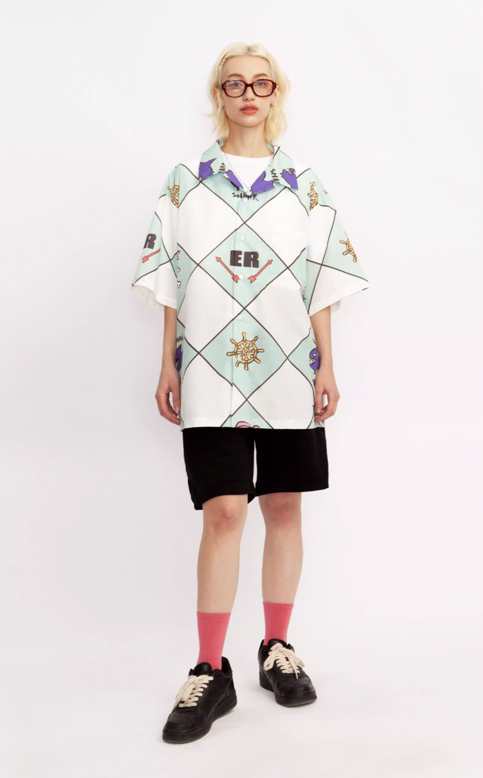 EMPTY REFERENCE Shark Short Sleeve Shirt