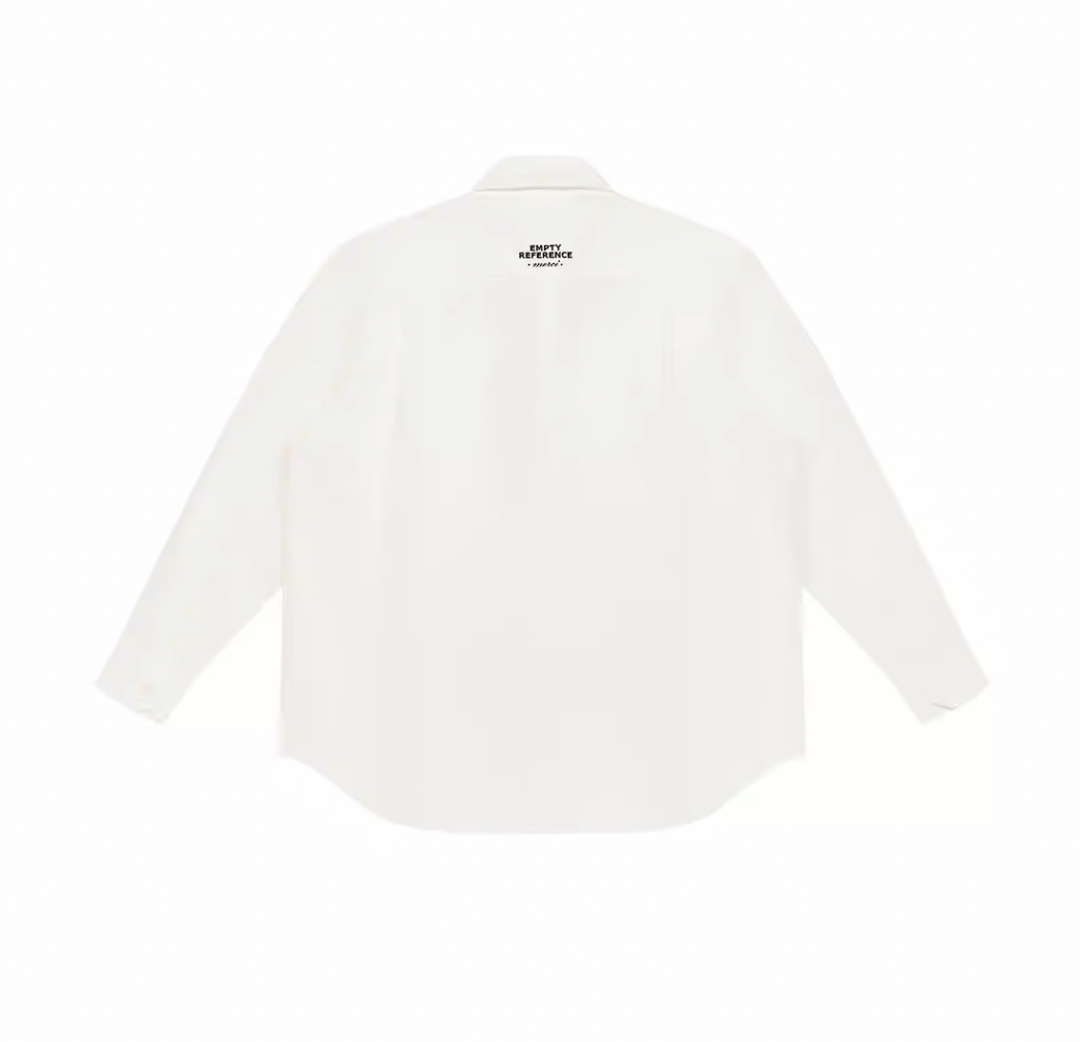 EMPTY REFERENCE Smoking Figure Portrait Long Sleeve Shirt