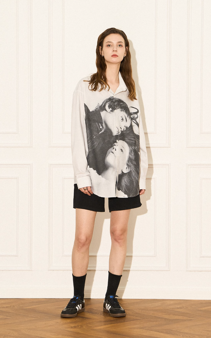 EMPTY REFERENCE Movie Portrait Long Sleeve Shirt