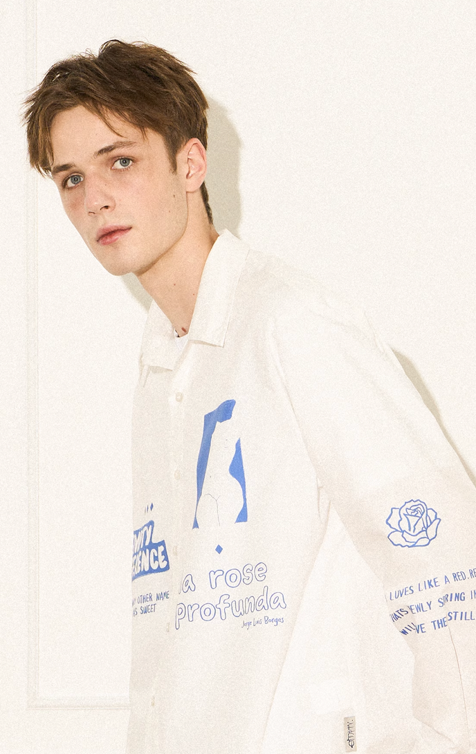 EMPTY REFERENCE Rose Poetry Long Sleeve Shirt
