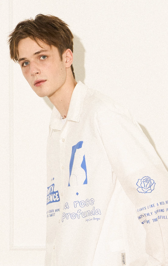 EMPTY REFERENCE Rose Poetry Long Sleeve Shirt