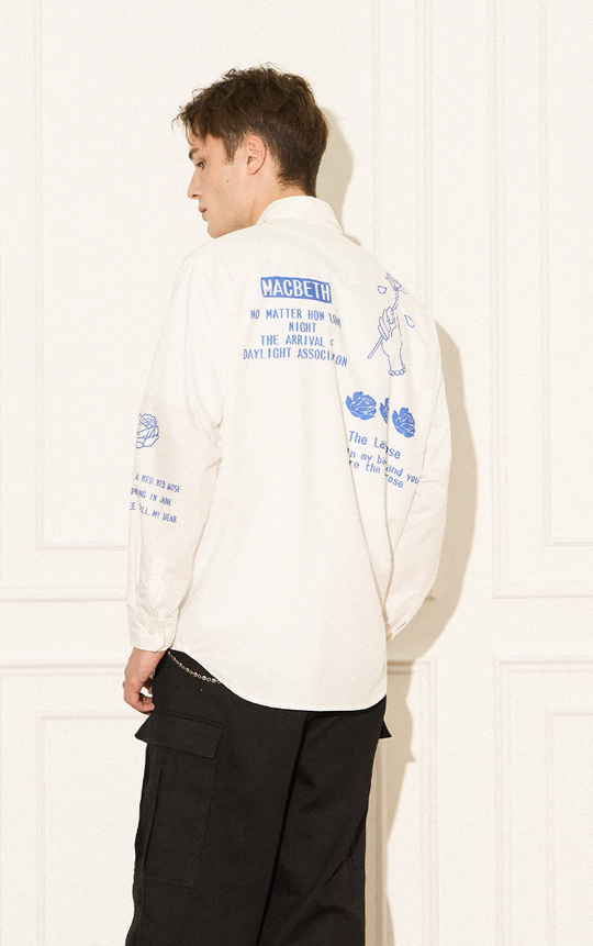 EMPTY REFERENCE Rose Poetry Long Sleeve Shirt