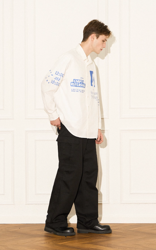 EMPTY REFERENCE Rose Poetry Long Sleeve Shirt