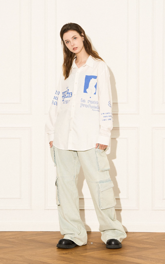 EMPTY REFERENCE Rose Poetry Long Sleeve Shirt