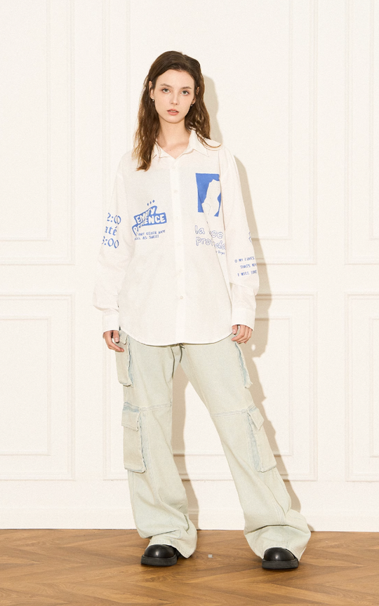 EMPTY REFERENCE Rose Poetry Long Sleeve Shirt