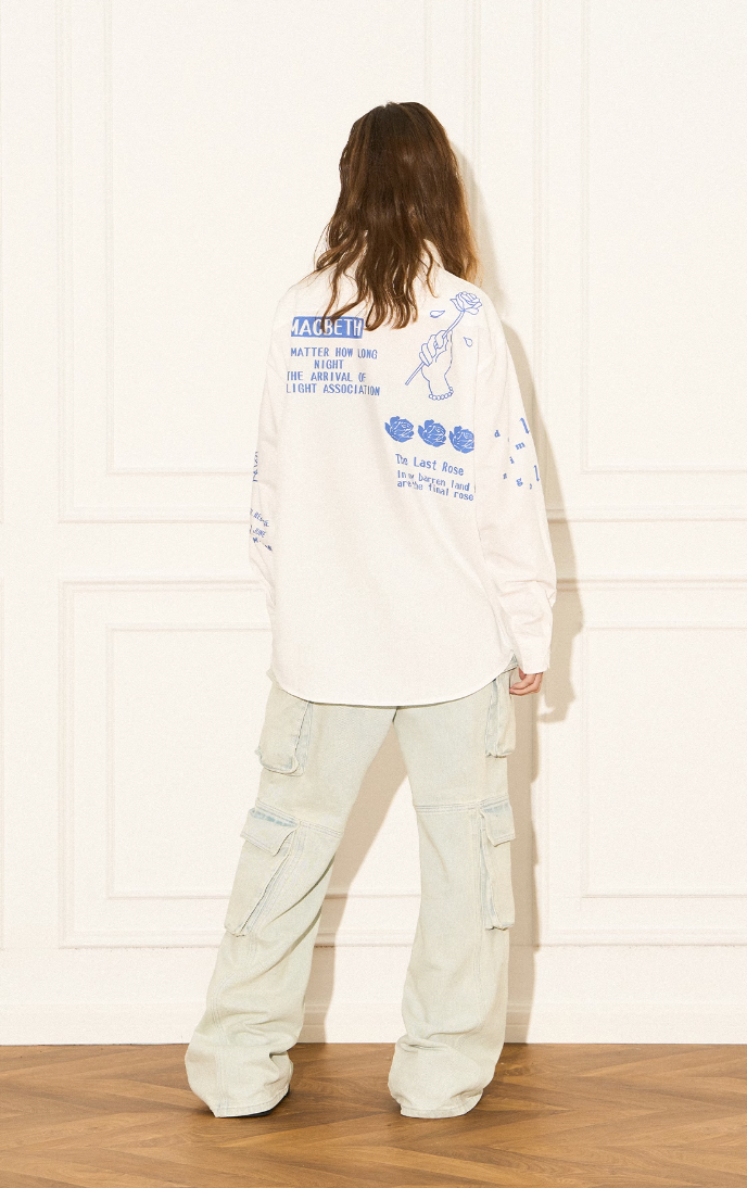 EMPTY REFERENCE Rose Poetry Long Sleeve Shirt