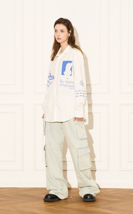 EMPTY REFERENCE Rose Poetry Long Sleeve Shirt