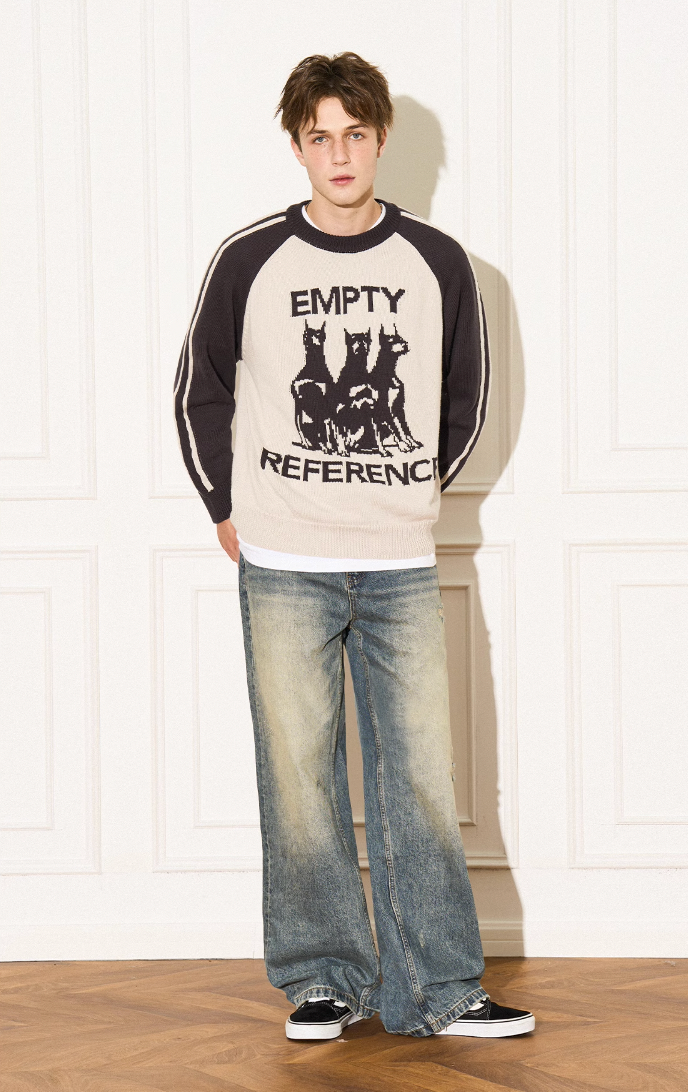 EMPTY REFERENCE Doberman Knit Sweater