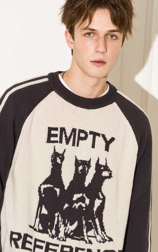 EMPTY REFERENCE Doberman Knit Sweater