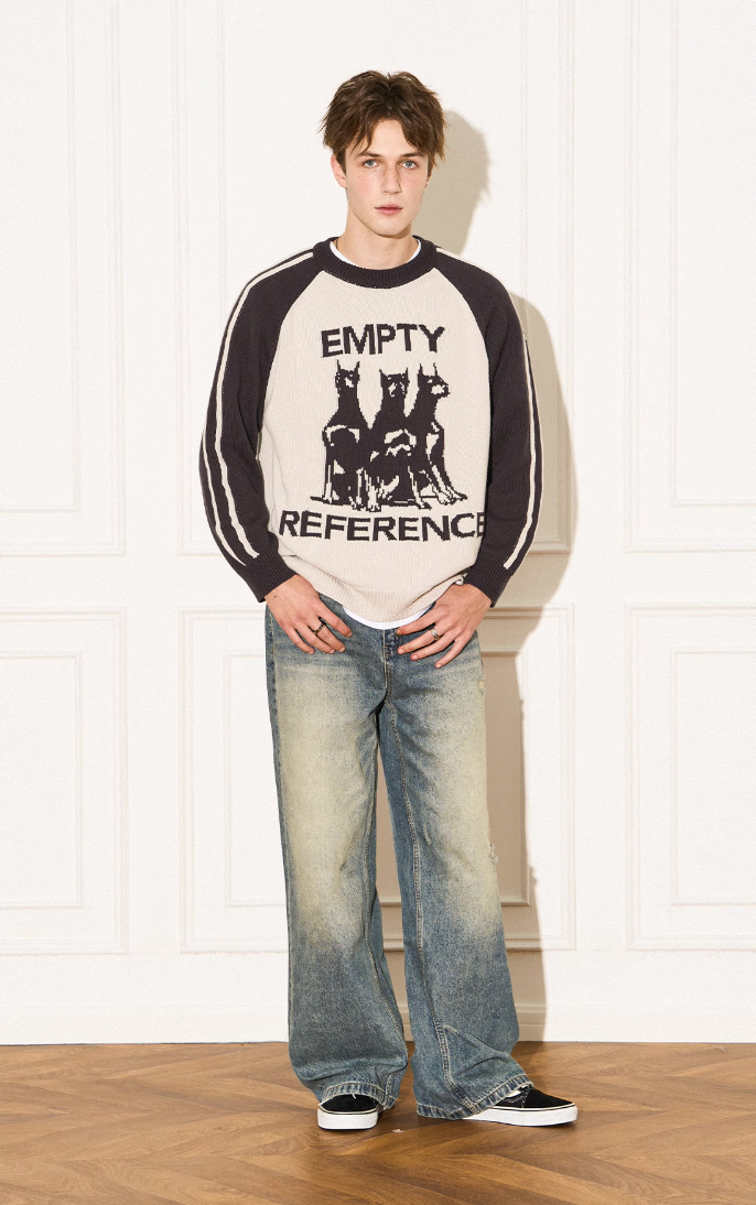 EMPTY REFERENCE Doberman Knit Sweater