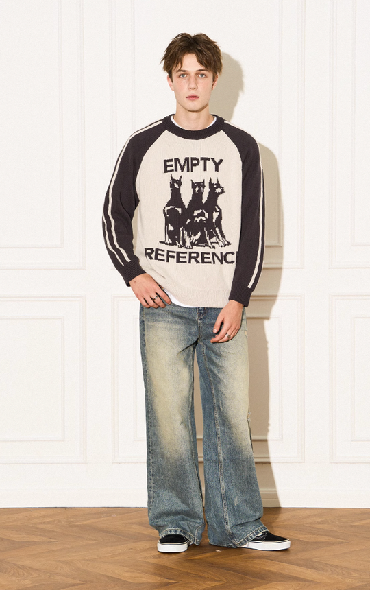 EMPTY REFERENCE Doberman Knit Sweater