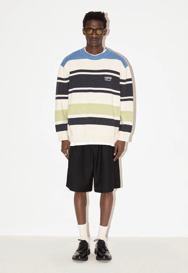 EMPTY REFERENCE Stripes Multi Color Knit Sweater