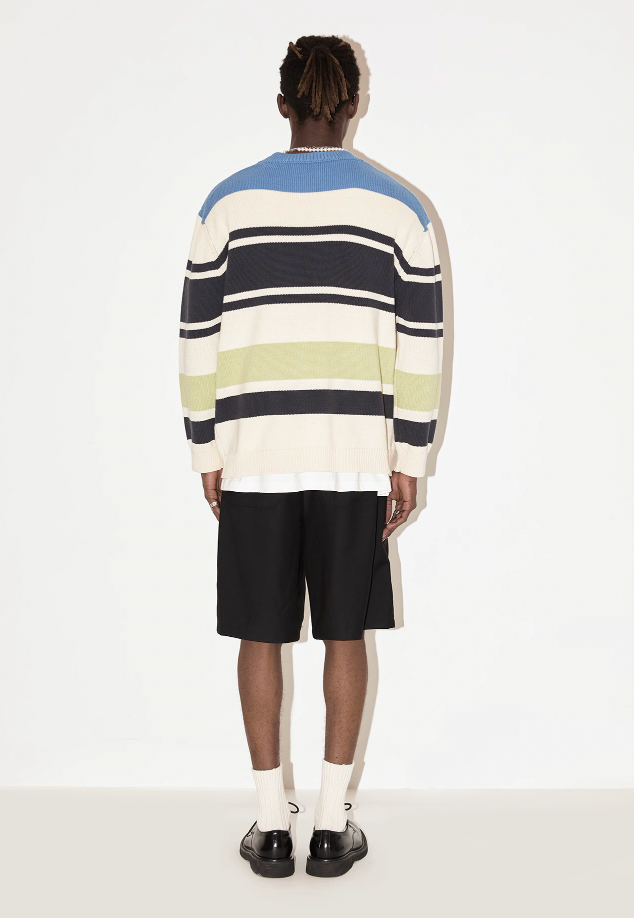 EMPTY REFERENCE Stripes Multi Color Knit Sweater