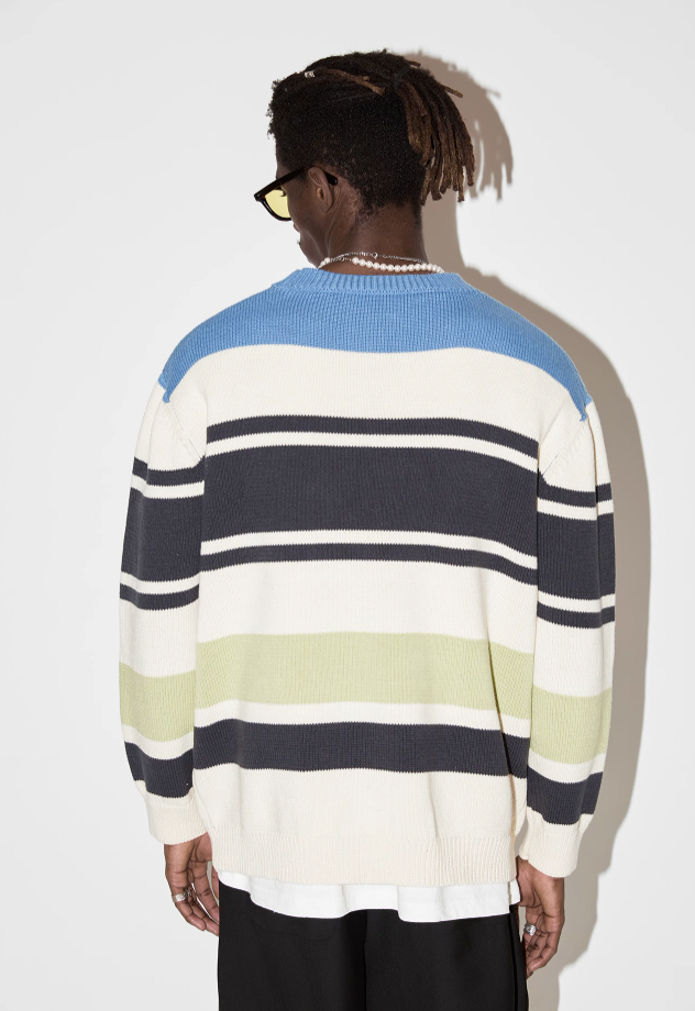 EMPTY REFERENCE Stripes Multi Color Knit Sweater