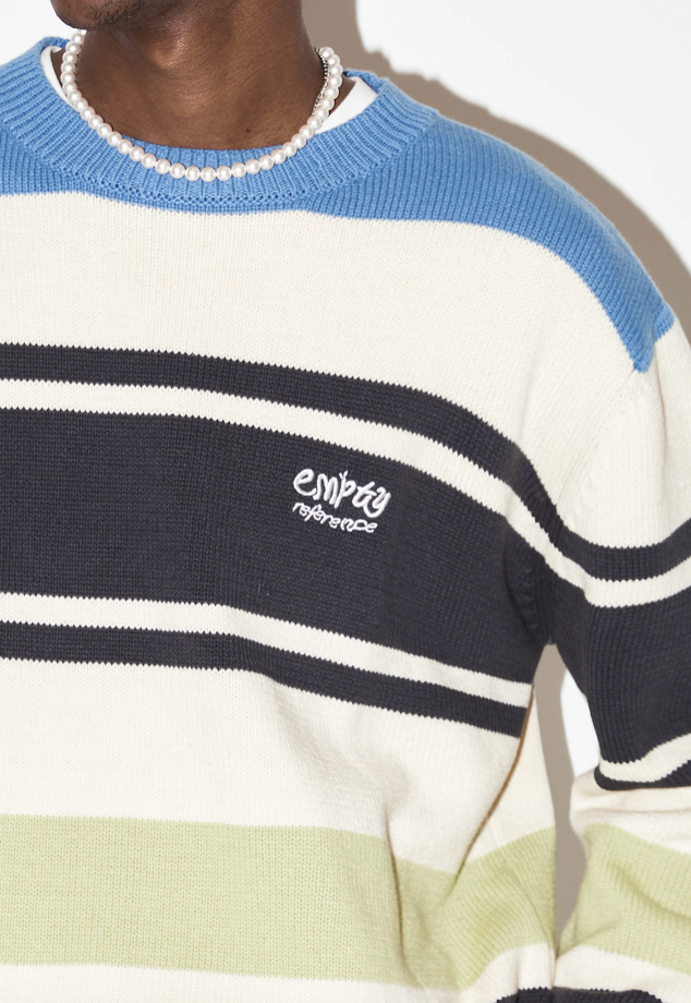 EMPTY REFERENCE Stripes Multi Color Knit Sweater