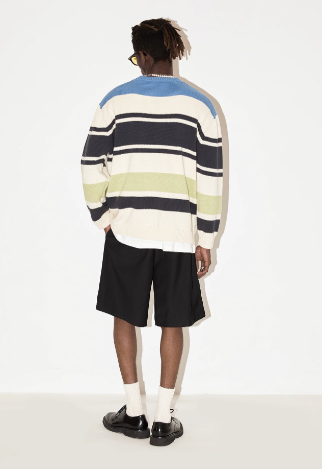 EMPTY REFERENCE Stripes Multi Color Knit Sweater