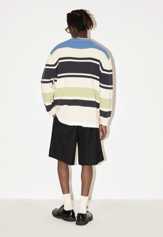 EMPTY REFERENCE Stripes Multi Color Knit Sweater