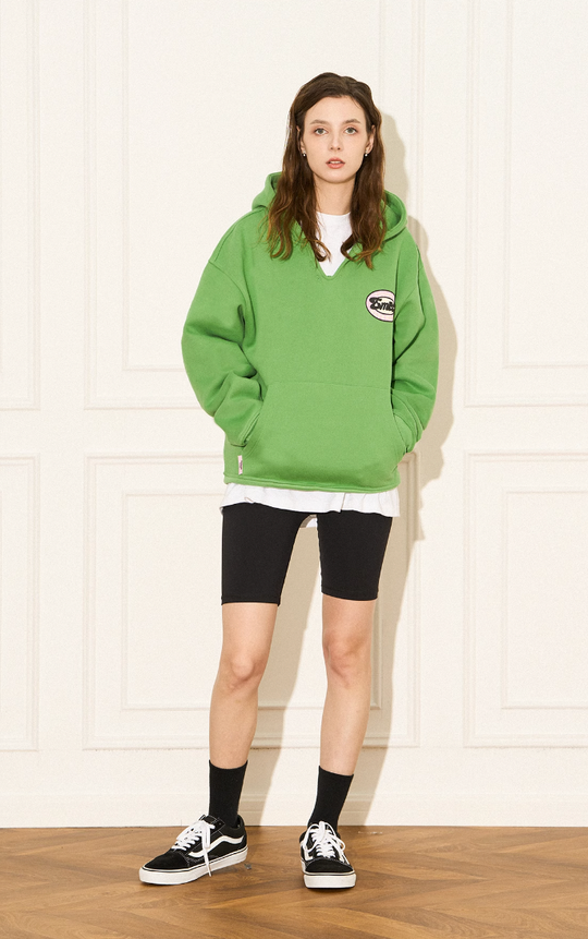 EMPTY REFERENCE Vintage Slogan Print Hoodie