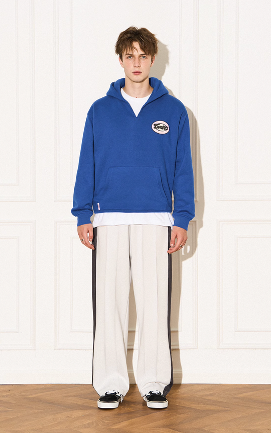 EMPTY REFERENCE Vintage Slogan Print Hoodie