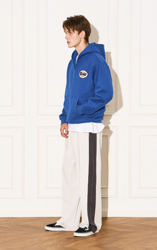 EMPTY REFERENCE Vintage Slogan Print Hoodie