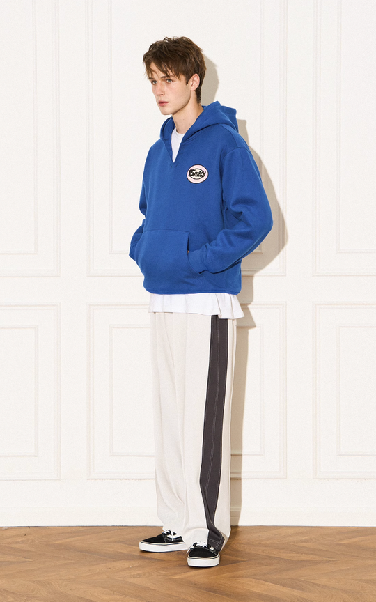 EMPTY REFERENCE Vintage Slogan Print Hoodie