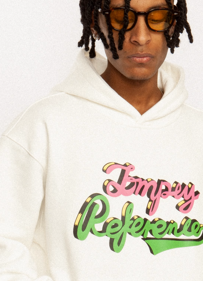 EMPTY REFERENCE Fluorescent Pink Green Logo Hoodie