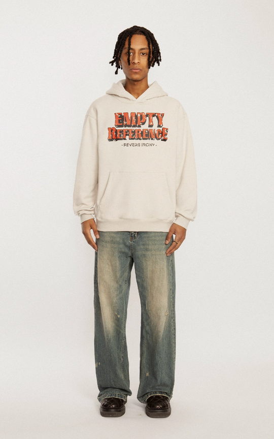 EMPTY REFERENCE Mottled Logo Hoodie
