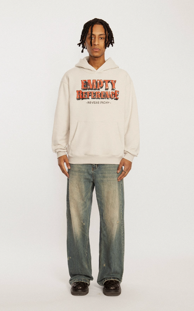 EMPTY REFERENCE Mottled Logo Hoodie