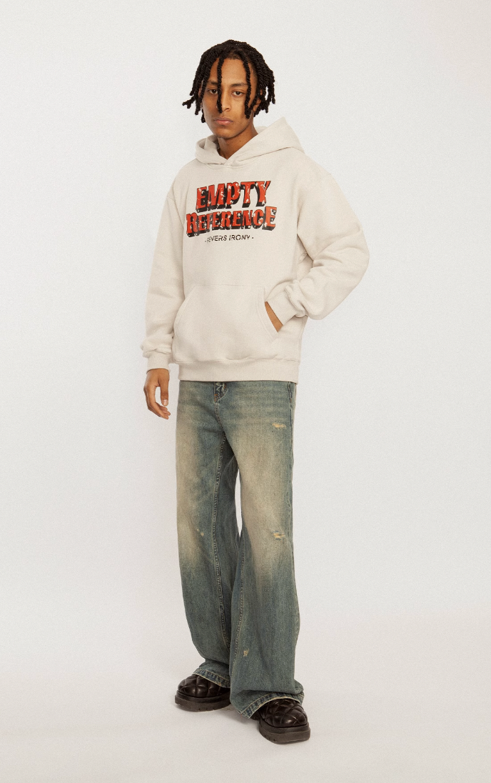 EMPTY REFERENCE Mottled Logo Hoodie