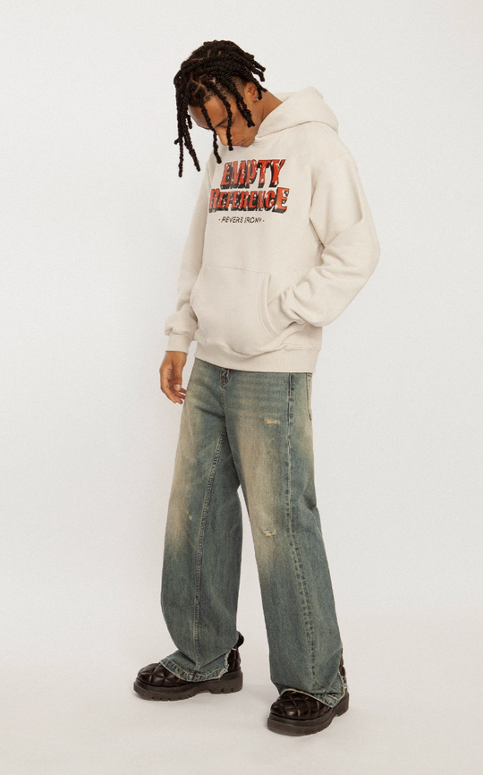 EMPTY REFERENCE Mottled Logo Hoodie