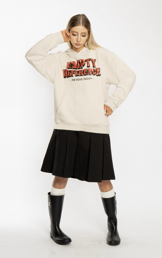 EMPTY REFERENCE Mottled Logo Hoodie