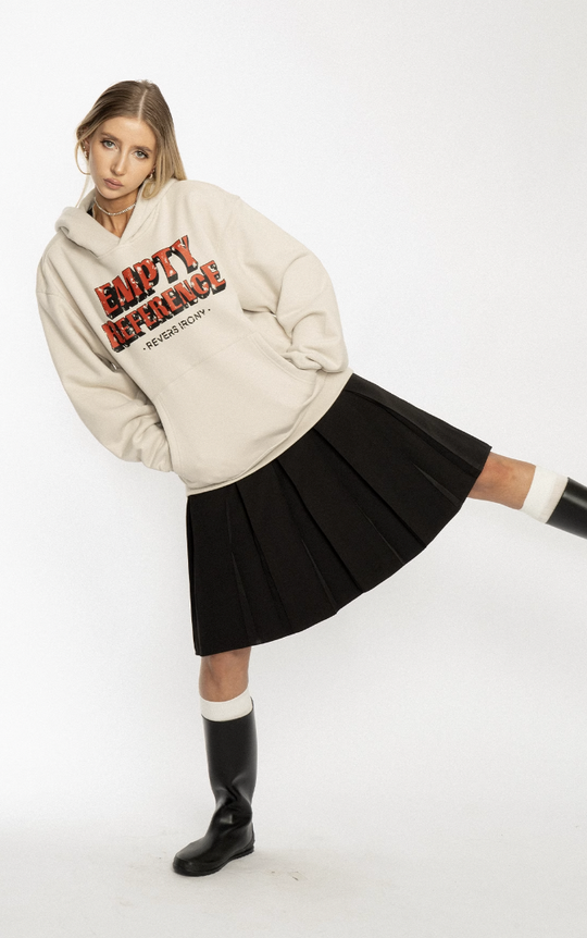 EMPTY REFERENCE Mottled Logo Hoodie