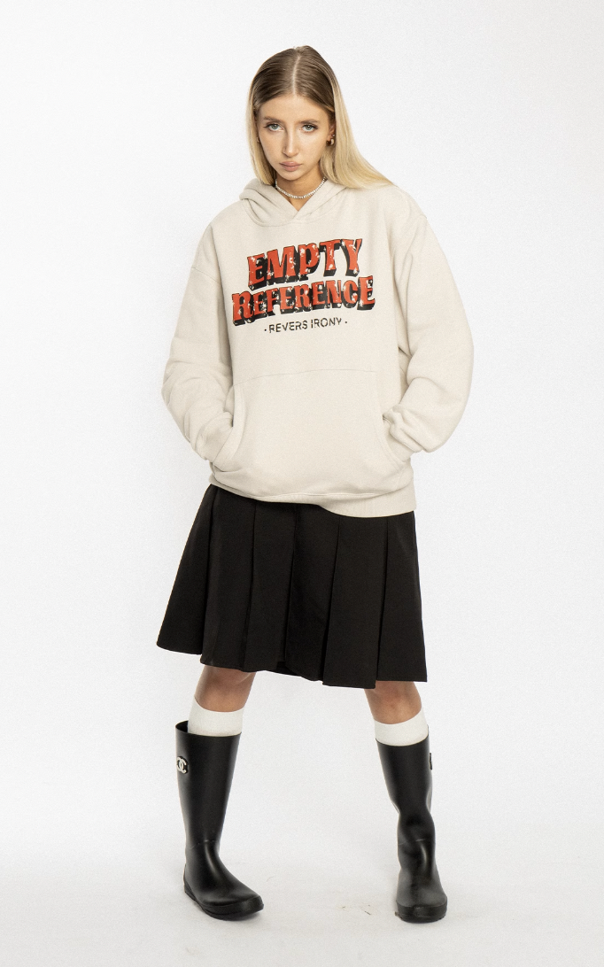 EMPTY REFERENCE Mottled Logo Hoodie