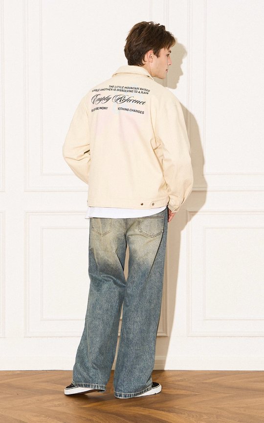 EMPTY REFERENCE Romantic Swoosh Flowers Text Jacket