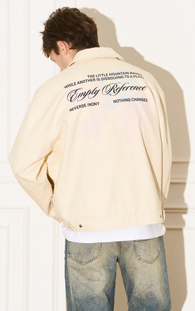 EMPTY REFERENCE Romantic Swoosh Flowers Text Jacket