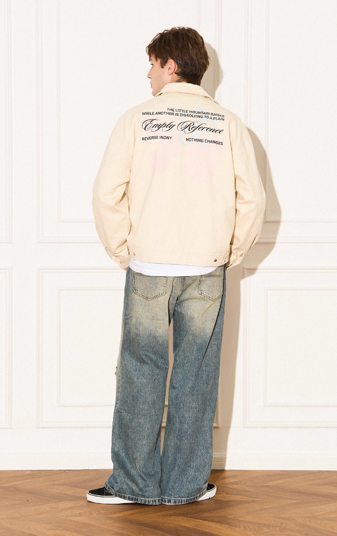 EMPTY REFERENCE Romantic Swoosh Flowers Text Jacket