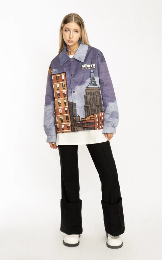 EMPTY REFERENCE City Street Printed Jacket