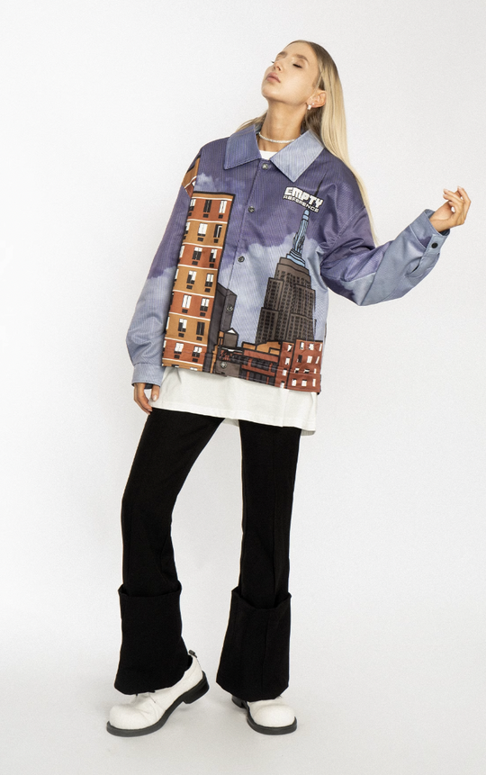 EMPTY REFERENCE City Street Printed Jacket