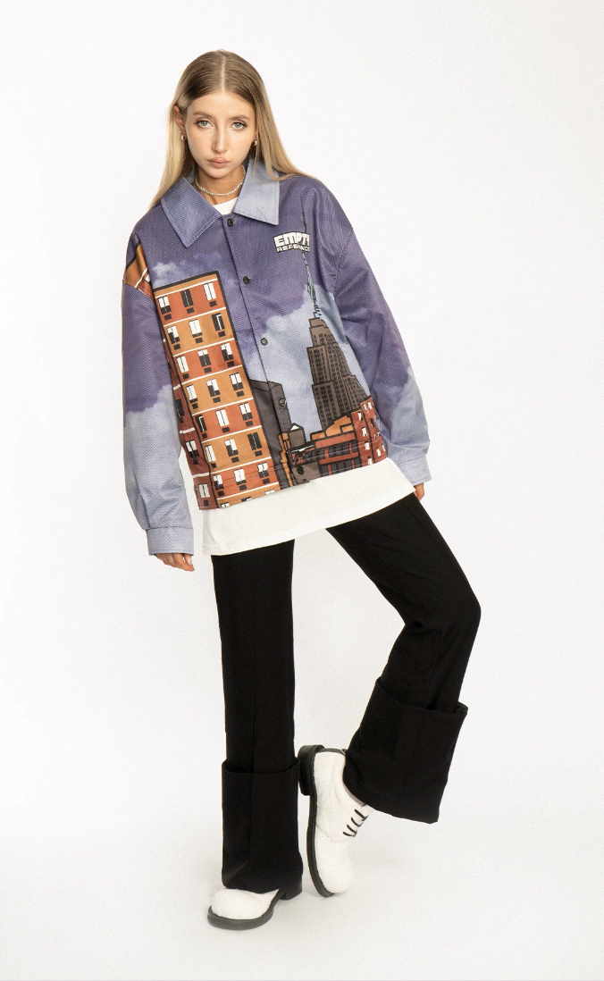 EMPTY REFERENCE City Street Printed Jacket