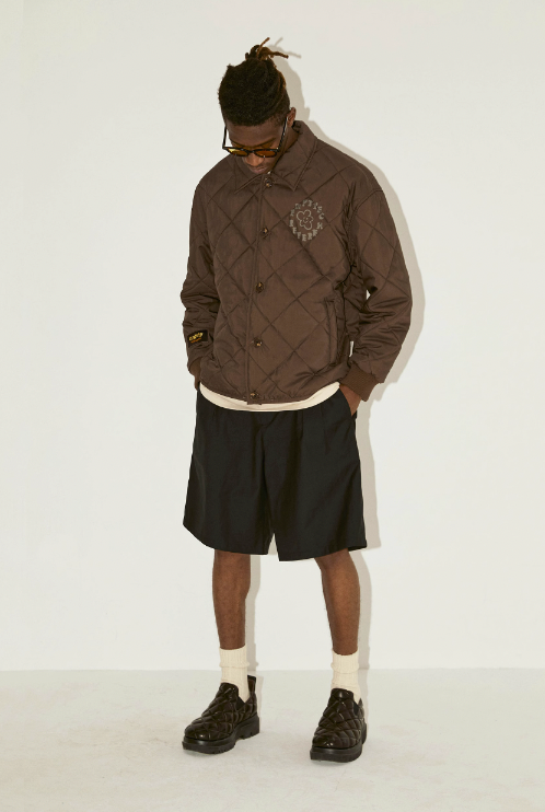 EMPTY REFERENCE Floral Print Quilted Jacket