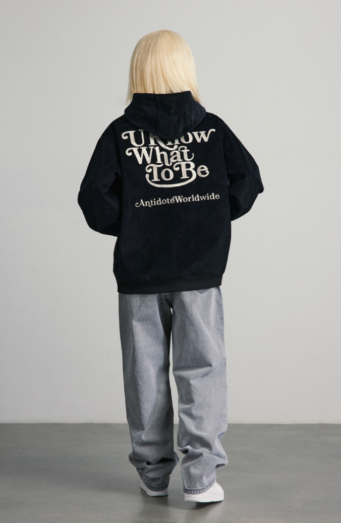 ANTIDOTE Corduroy Embroidered Hooded Jacket