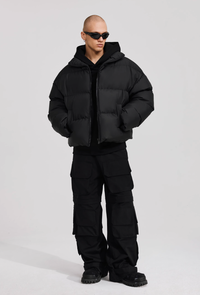 ANTIDOTE 3D Icon Embossed Embroidery Short Jacket