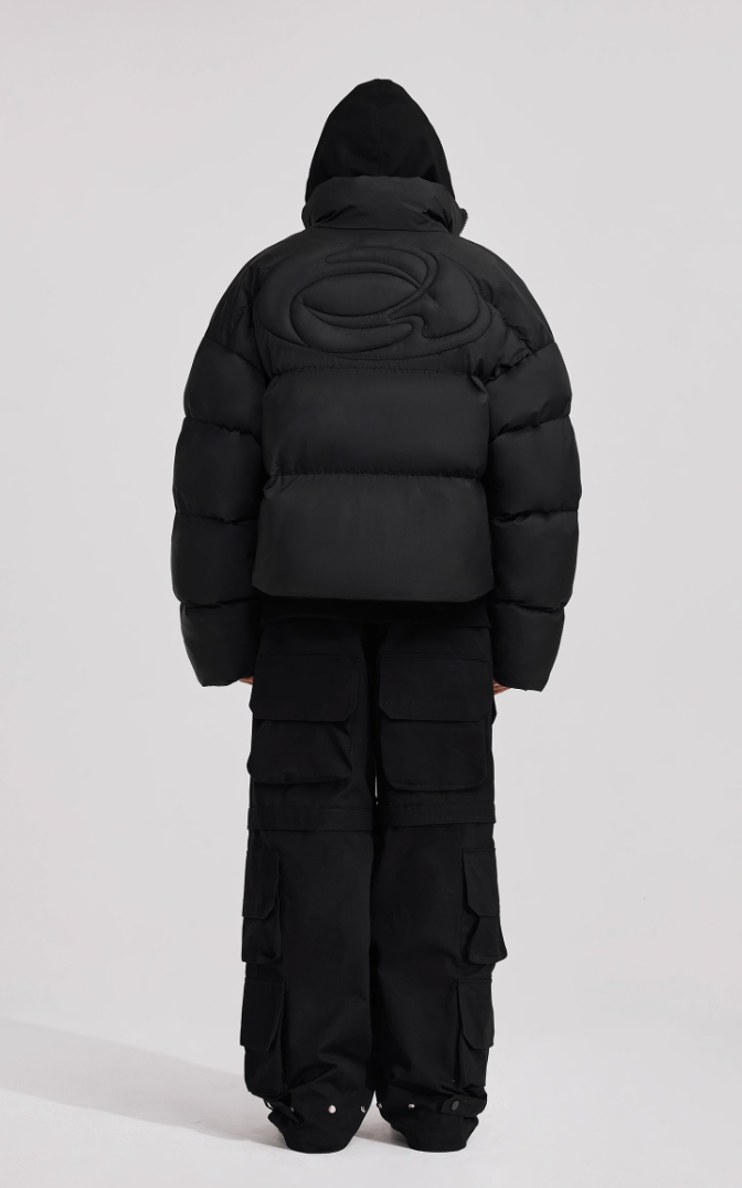 ANTIDOTE 3D Icon Embossed Embroidery Short Jacket