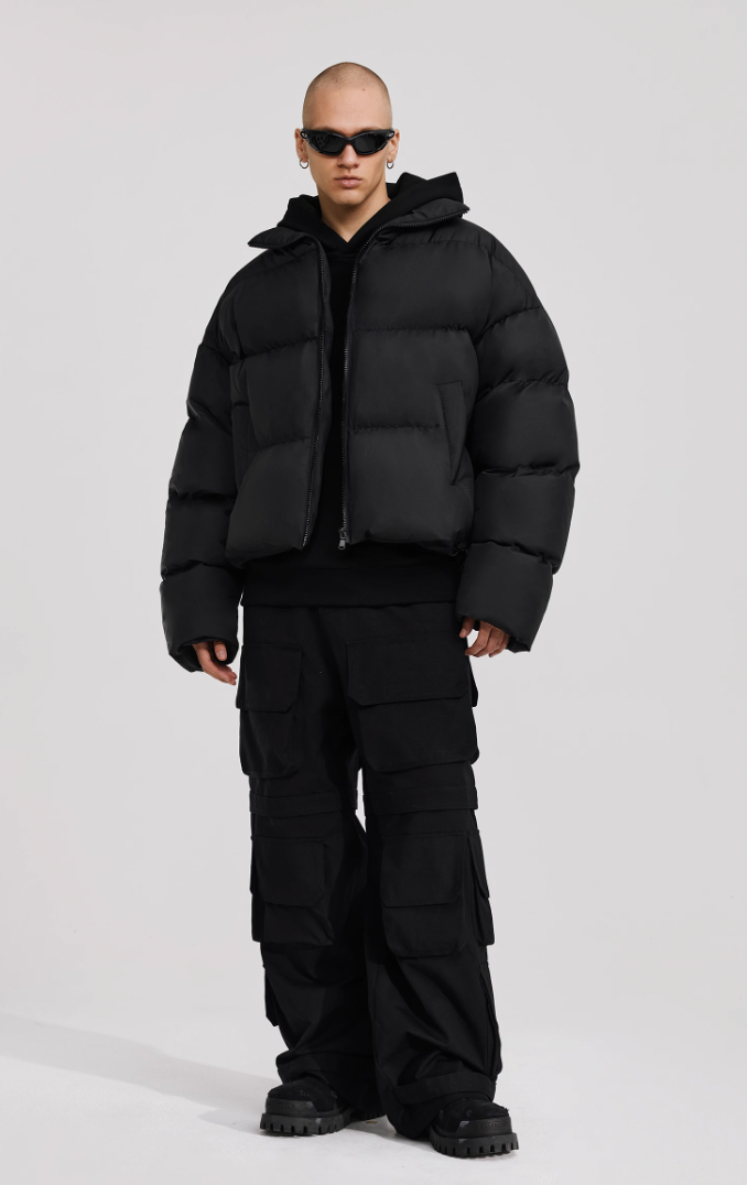 ANTIDOTE 3D Icon Embossed Embroidery Short Jacket