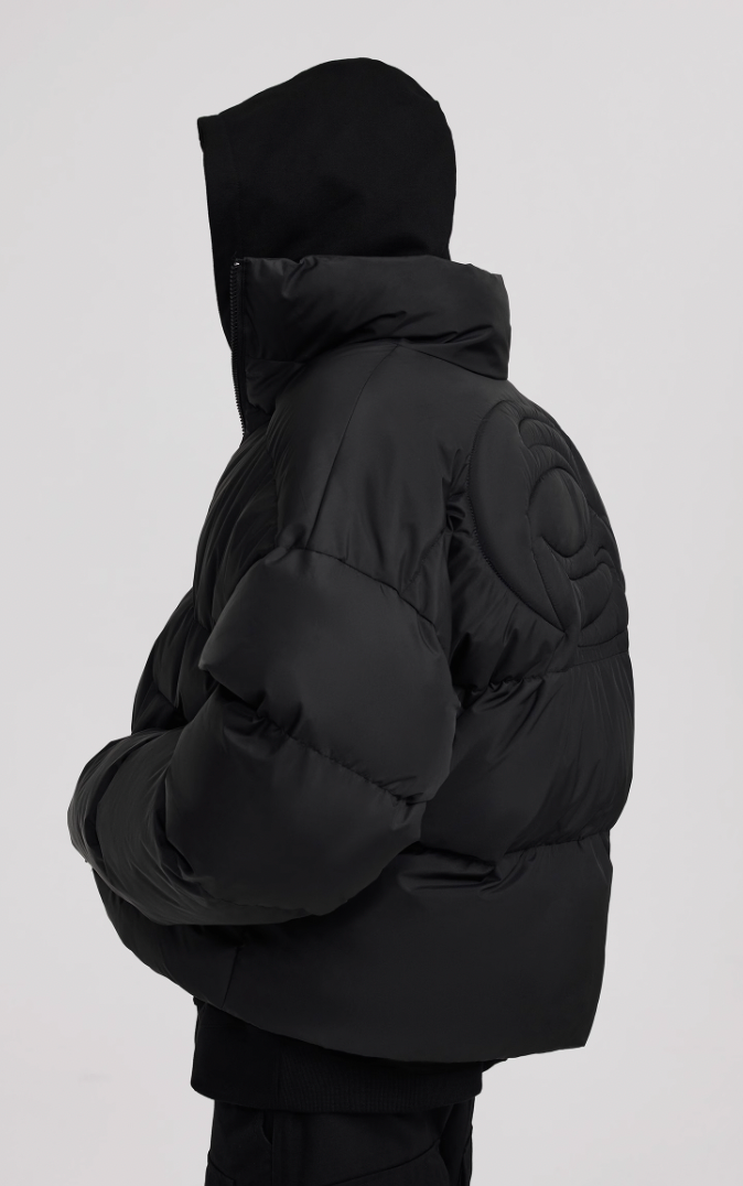 ANTIDOTE 3D Icon Embossed Embroidery Short Jacket