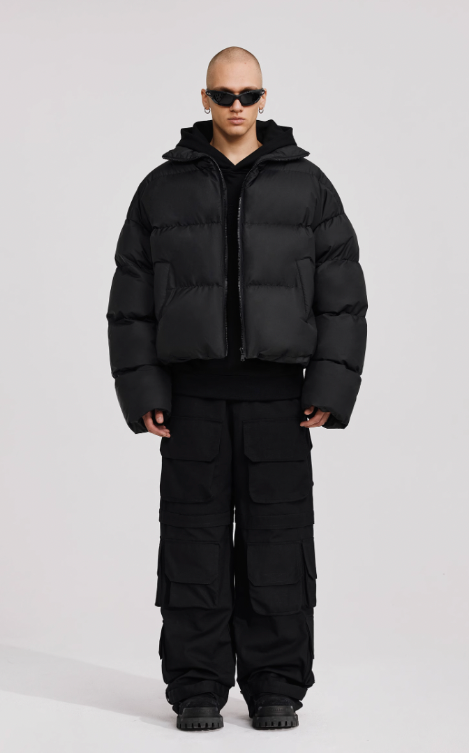 ANTIDOTE 3D Icon Embossed Embroidery Short Jacket