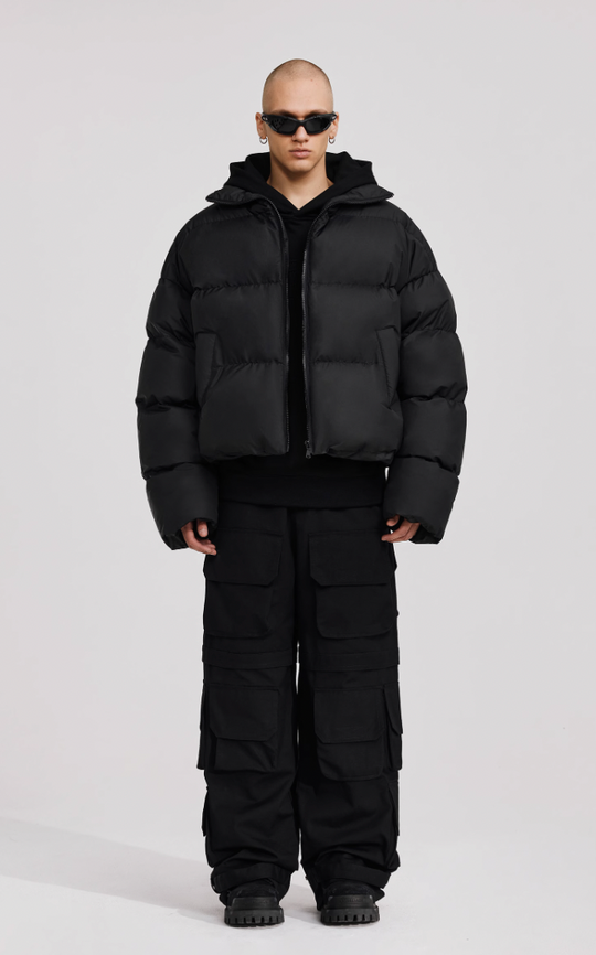 ANTIDOTE 3D Icon Embossed Embroidery Short Jacket